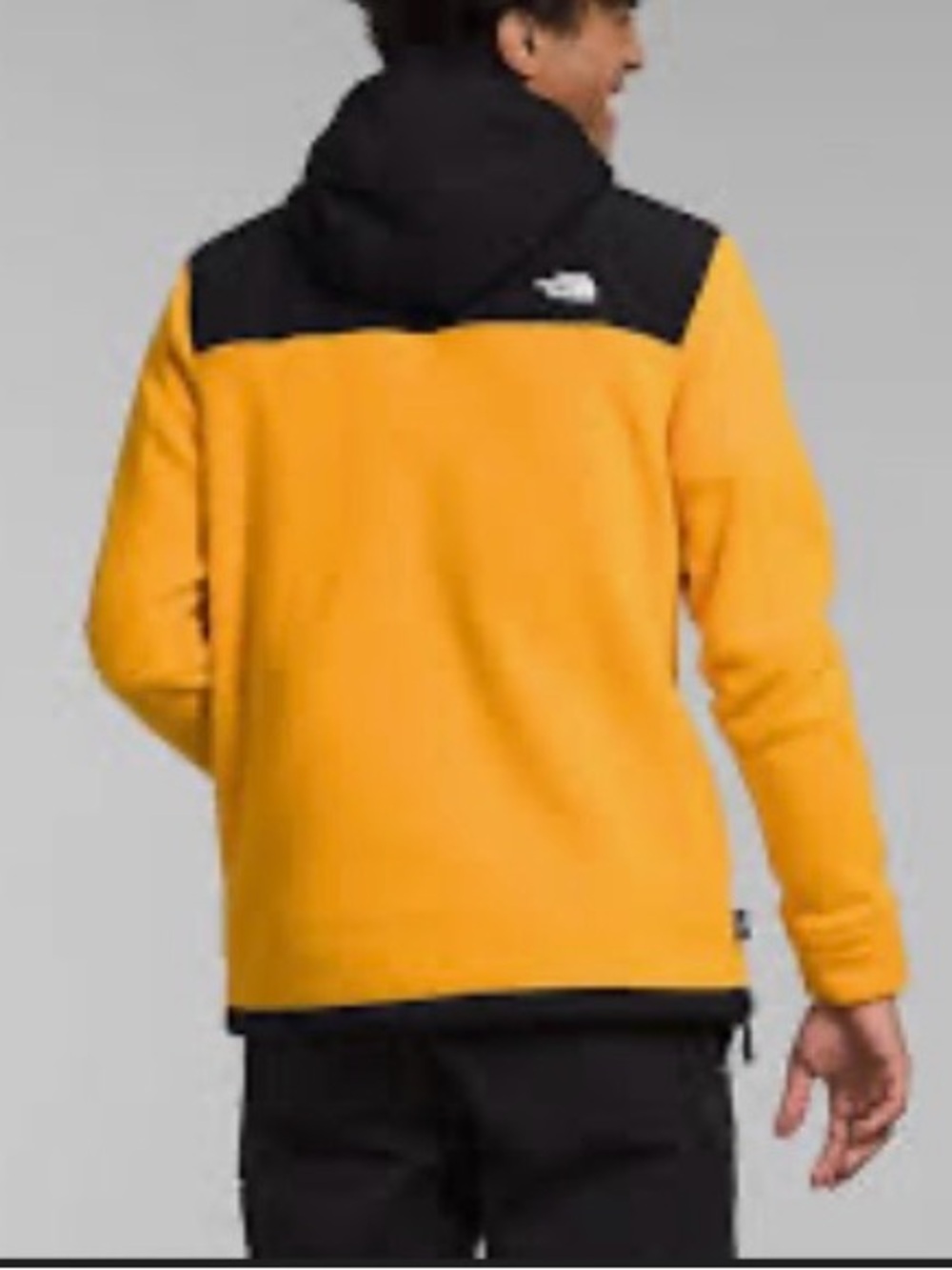 The North Face boy’s Yellow & Black Hooded Fleece Jacket